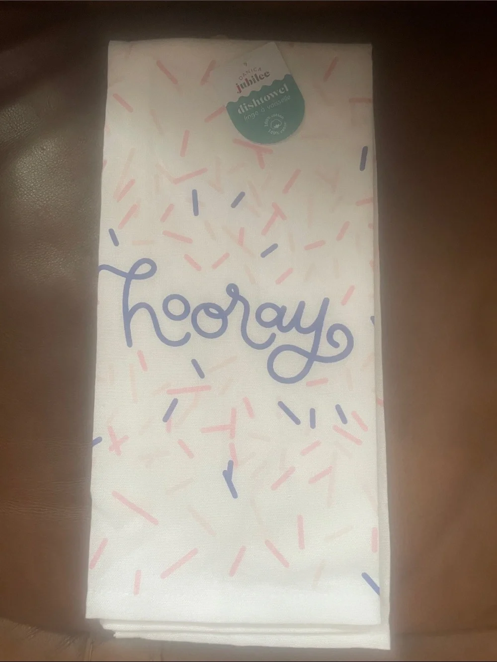 Danica Brands “Hooray” Dishtowel NEW!